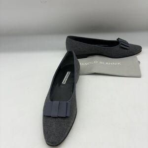 Manolo Blahnik Wool Flat in Multicolor